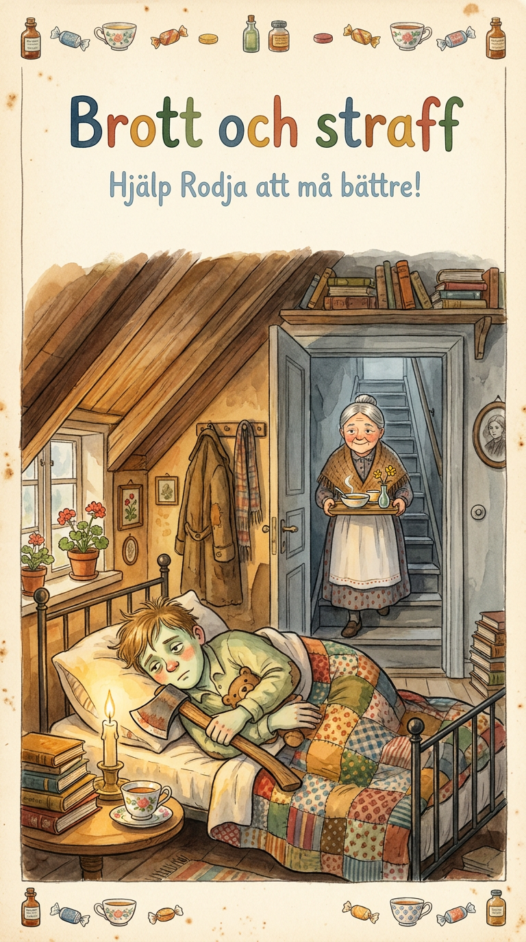 Brott och straff — barnboksomslag