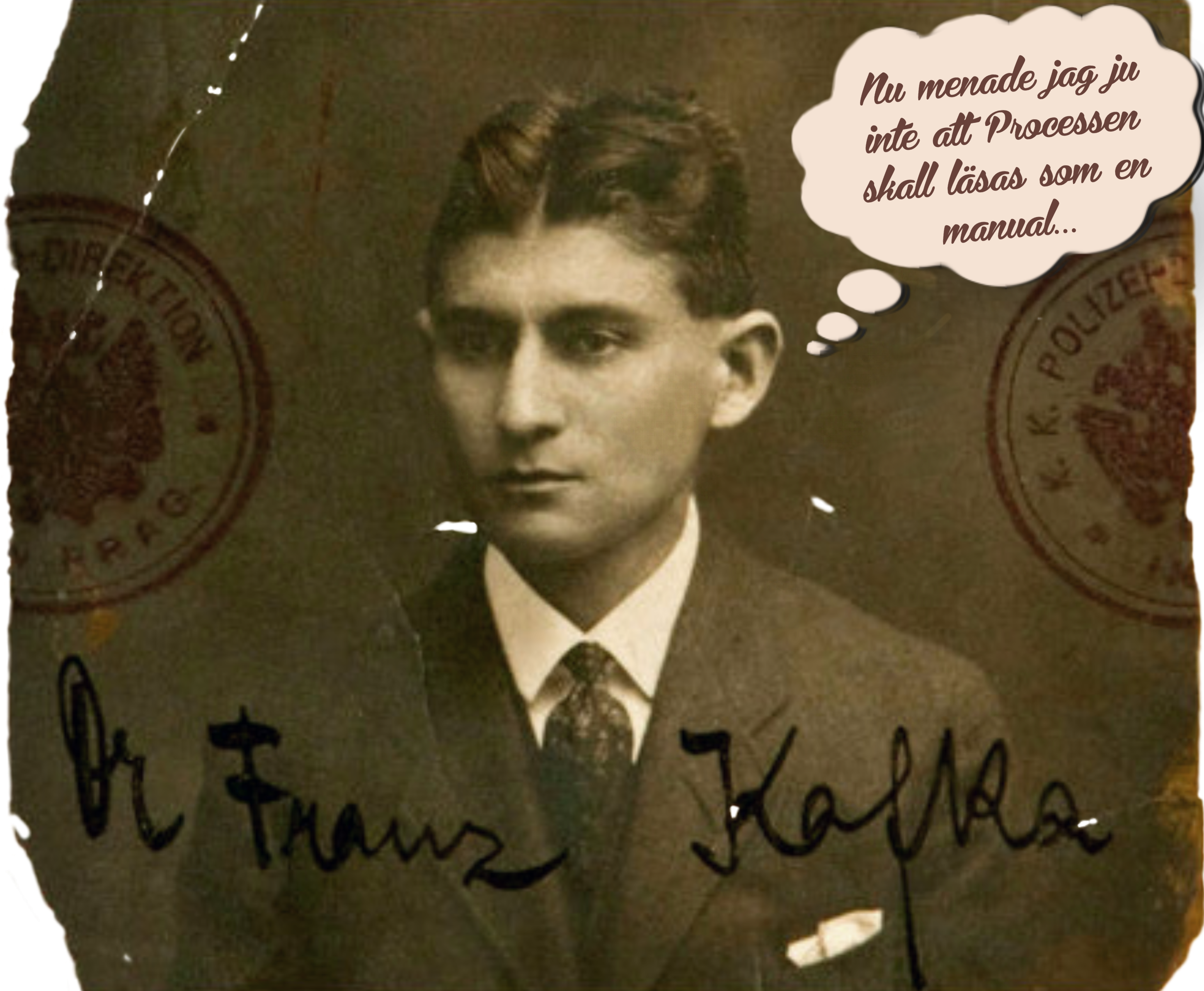 Franz Kafka, passfoto — klicka för att förstora